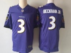 Baltimore Ravens #3 Odell Beckham Jr Purple Vapor Limited Jersey