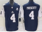 Dallas Cowboys #4 Dak Prescott Blue Thanksgiving 3rd Limited Jersey