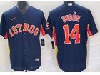 Houston Astros #14 Mauricio Dubon Blue Cool Base Jersey