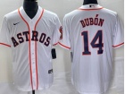 Houston Astros #14 Mauricio Dubon White Cool Base Jersey