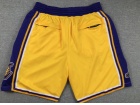 Los Angeles Lakers Yellow 2023 Shorts