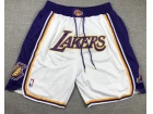 Los Angeles Lakers White 2023 Shorts