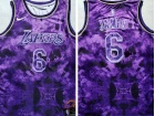 Los Angeles Lakers #6 LeBron James Purple  Select Series Swingman Jersey