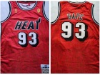 Miami Heat #93 Bape Red Throwback Jersey