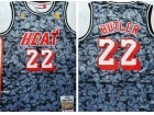 Miami Heat #22 Jimmy Butler Grey Throwback Jersey