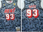 Miami Heat #93 Bape Grey Throwback Jersey