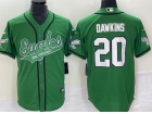 Philadelphia Eagles #20 Brian Dawkins Kelly Green Baseball Jersey