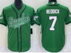 Philadelphia Eagles #7 Haason Reddick Kelly Green Baseball Jersey