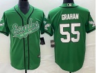 Philadelphia Eagles #55 Brandon Graham Kelly Green Baseball Jersey