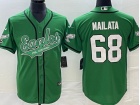 Philadelphia Eagles #68 Jordan Mailata Kelly Green Baseball Jersey