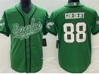 Philadelphia Eagles #88 Dallas Goedert Kelly Green Baseball Jersey