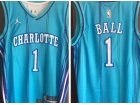 Charlotte Hornets #1 Lamelo Ball Teal 23-24 Jersey