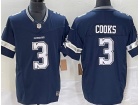 Dallas Cowboys #3 Brandin Cooks Blue Vapor F.U.S.E. Limited Jersey