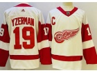 Adidas Detroit Red Wings #19 Steve Yzerman  White Hockey Jersey