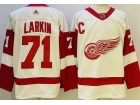 Adidas Detroit Red Wings #71 Dylan Larkin White Hockey Jersey