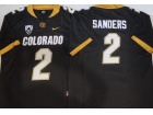 Colorado Buffaloes #2 Shedeur Sanders Black With White Number Limited Jersey