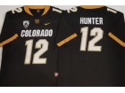 Colorado Buffaloes #12 Travis Hunter  Black With White Number Limited Jersey