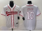 Tampa Bay Buccaneers #13 Mike Evans White Baseball Jersey