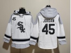 Chicago White Sox #45 Michael Jordan White Hoodie