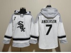 Chicago White Sox #7 Tim Anderson White Hoodie