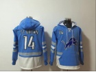 Detroit Lions #14 Amon-Ra St. Brown Light Blue Hoodies