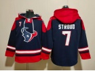 Houston Texans #7 C.J. Stroud Blue  Hoodies