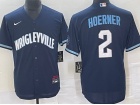 Milwaukee Brewers #2 Nico Hoerner Blue City Cool Base Jersey