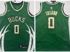 Milwaukee Bucks #0 Damian Lillard Green 2021 Earned Jersey