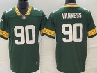 Green Bay Packers #90 Lukas Vaness Green Vapor Limited Jersey