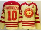 Calgary Flames #10 Jonathan Huberdeau Cream Classic Jersey