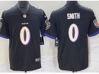 Baltimore Ravens #0 Roquan Smith Black Vapor Limited Jersey