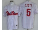 Nike Philadelphia Phillies #5 Bryson Stott White Cool Base Jersey