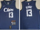 Los Angeles Clippers #13 Paul George Blue 2024 City Jersey