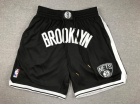 Brooklyn Nets Black Throwback Shorts