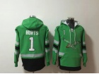 Philadelphia Eagles #1 Jalen Hurts Kelly Green Hoodie