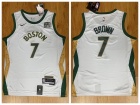 Boston Celtics #7 Jaylen Brown 2024 White City Jersey