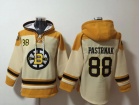 Boston Bruins #88 David Pastrnak Cream Hoodie