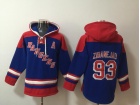 New York Rangers #93 Mika Zibanejad Blue/Red Hoodie