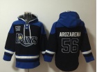 Tampa Bay Rays #56 Randy Arozarena Navy Blue Hoodie