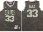 Boston Celtics #33 Larry Bird Dark Grey Throwback Jersey