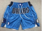 Dallas Mavericks Light Blue Throwback Shorts