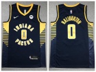 Nike Indiana Pacers #0 Tyrese Haliburton Blue Jersey