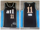 Atlanta Hawks #11 Trae Young Black 2024 City Jersey