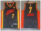 Oklahoma City Thunder #7 Chet Holmgre Black 2024 City Jersey