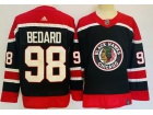 Adidas Chicago Blackhawks #98 Connor Bedard Black Retro Jersey