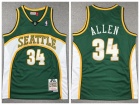 Seattle SuperSonics #34 Ray Allen Green Throwback 2006-07 Jersey