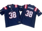 New England Patriots #38 Rhamondre Stevenson Blue Vapor F.U.S.E. Limited Jersey