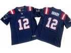 New England Patriots #12 Tom Brady Blue Vapor F.U.S.E. Limited Jersey