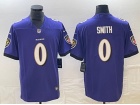 Baltimore Ravens #0 Roquan Smith Purple Vapor Limited Jersey