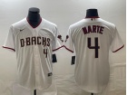 Arizona Diamondbacks #4 Ketel Marte White Cool Base Jersey